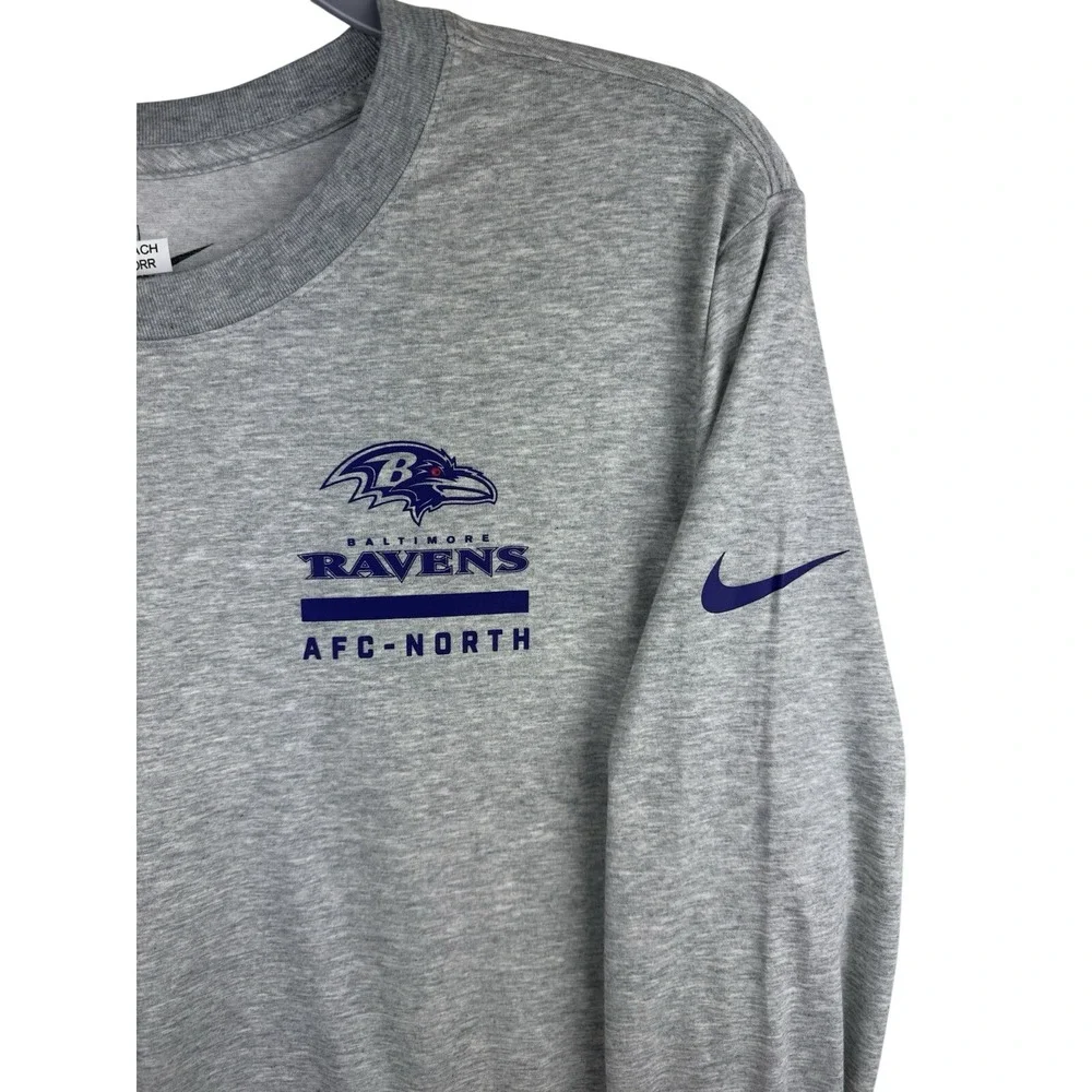 Team Issued Zach Orr Baltimore Ravens AFC Mens‎ Nike Dri Fit Long Sleeve T Shirt